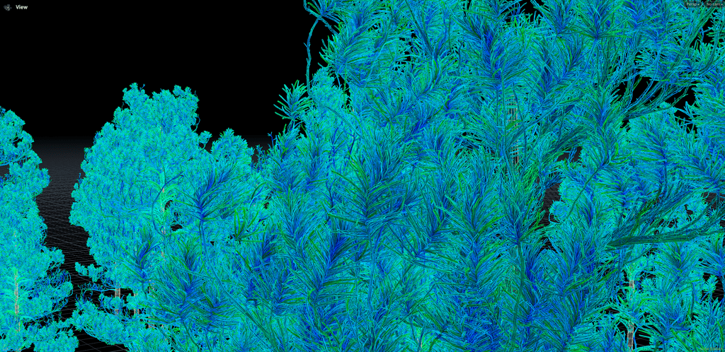 High-detail pine tree foliage ready for Nanite rendering